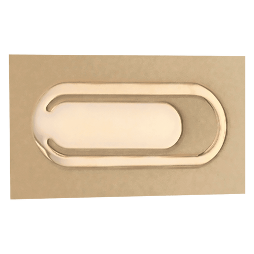 1" x 2 1/2" Gold Plated Bookmark