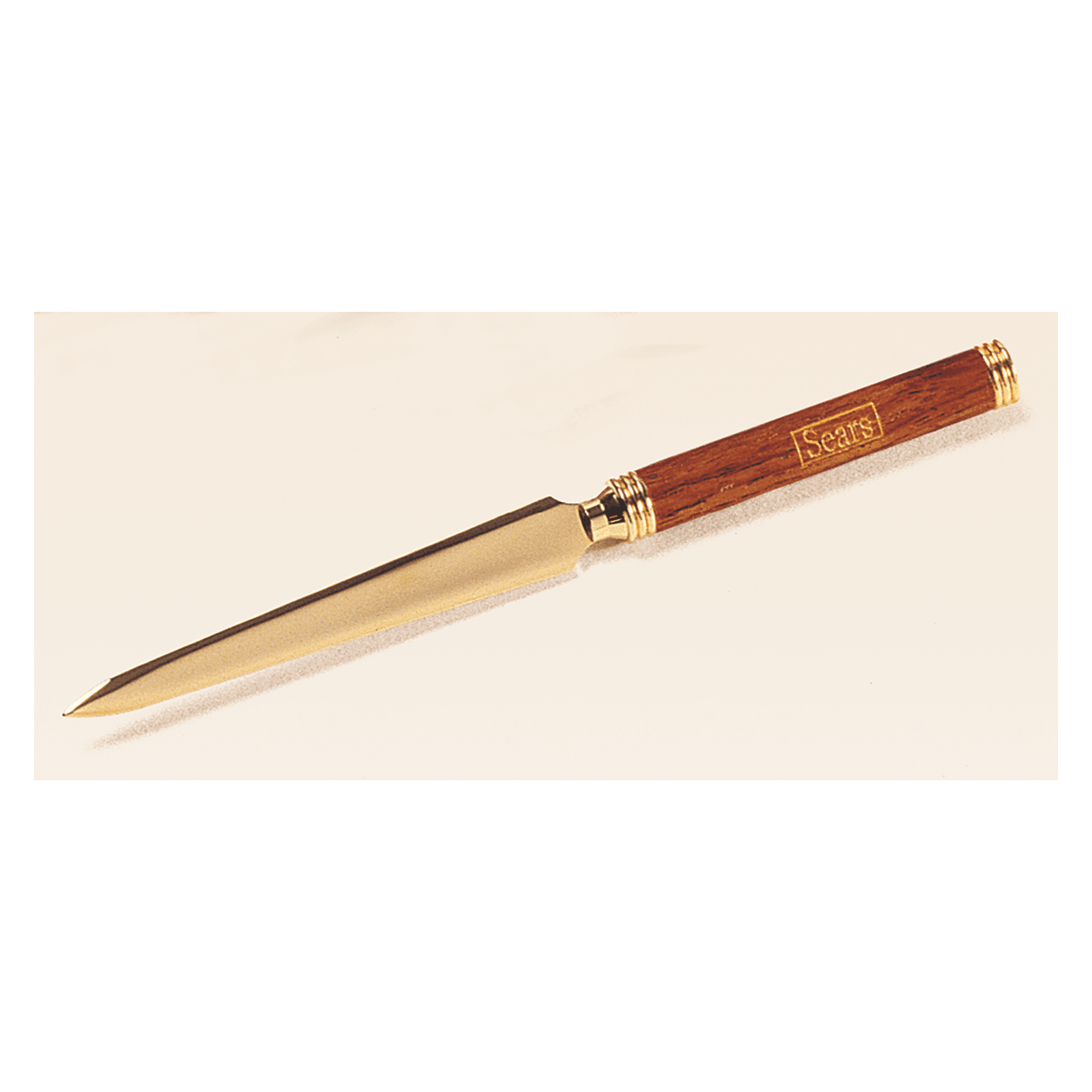 6 3/8" Rosewood Letter Opener in Gold Foil Box